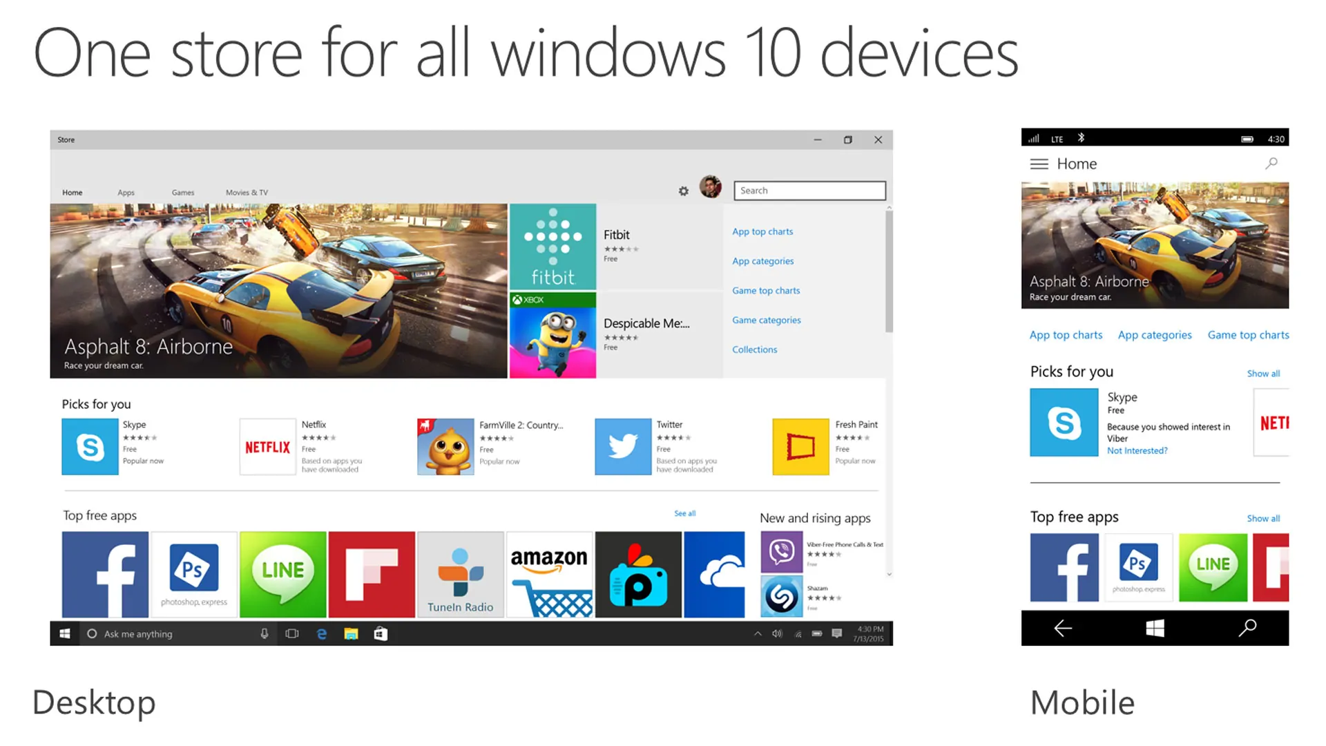 Windows 10 application development store for UWP apps