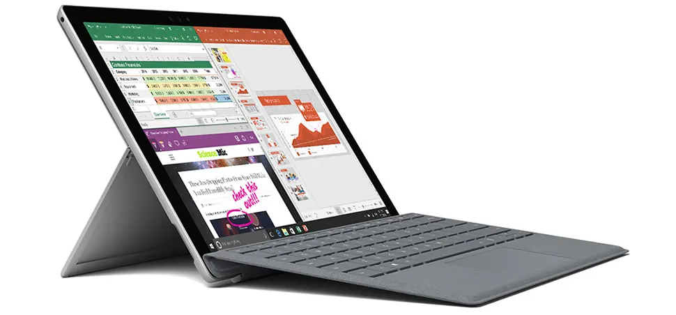 surface pro as an example of the device for the UWP apps platfrom