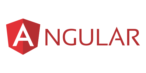 Angular logo as one of the wide spread front-end technologies in 2020