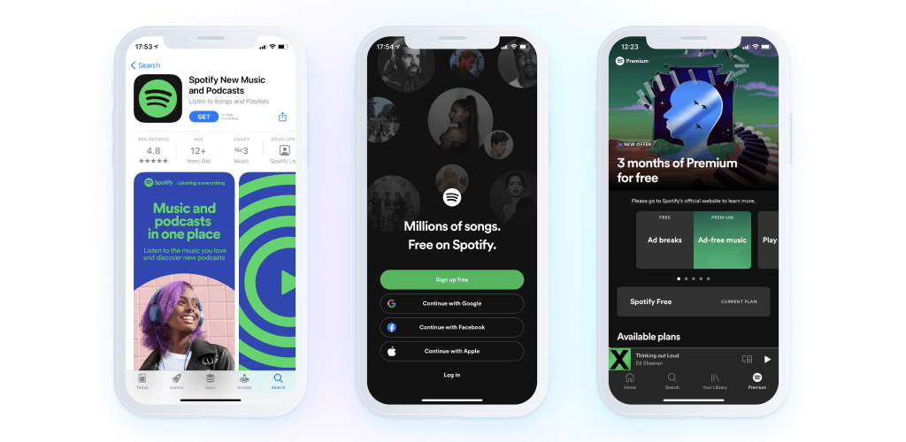 Spotify - app screenshots