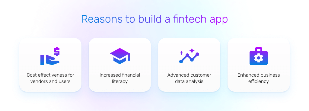 reasons to build a fintech app