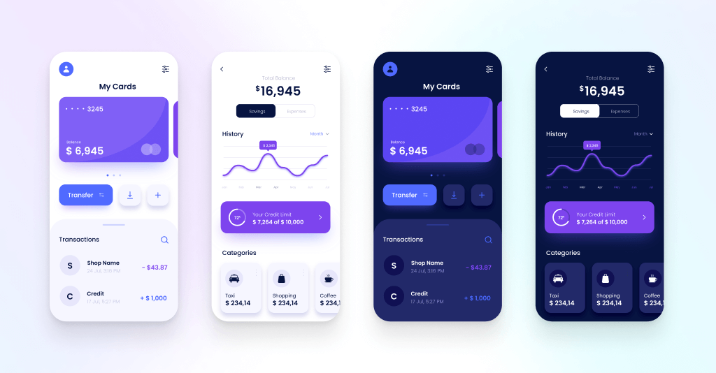 simple UI is important for a fintech application