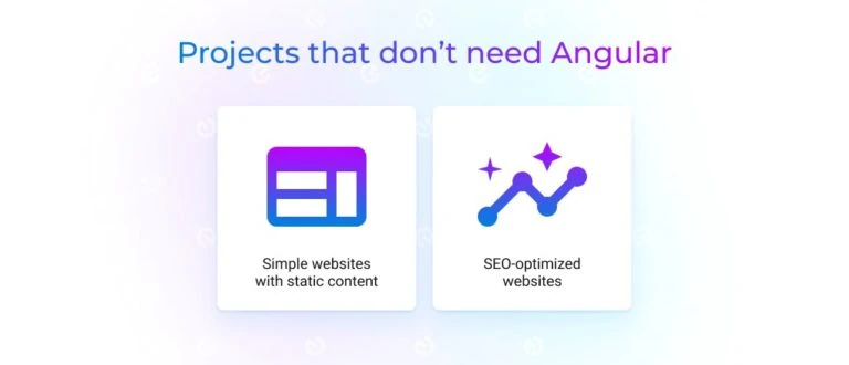 projects that don't need Angular