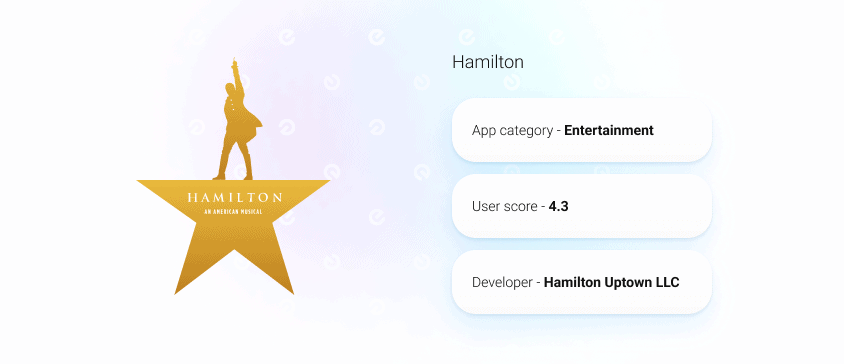Flutter apps examples: Hamilton