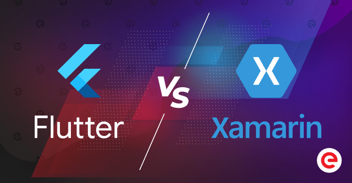Flutter vs Xamarin - blog cover
