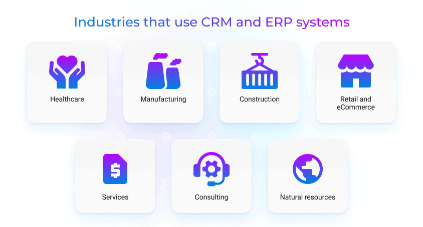 Use cases for ERP and CRM