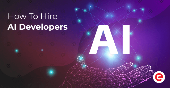 How to hire AI developers - blog cover
