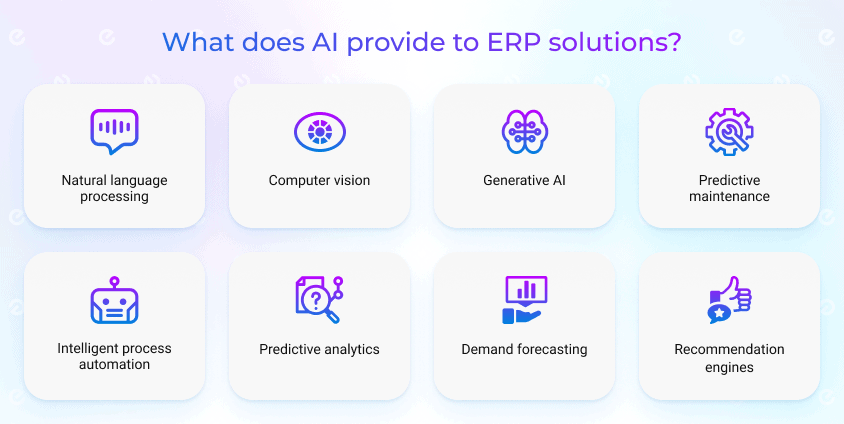 uses of ai in erp