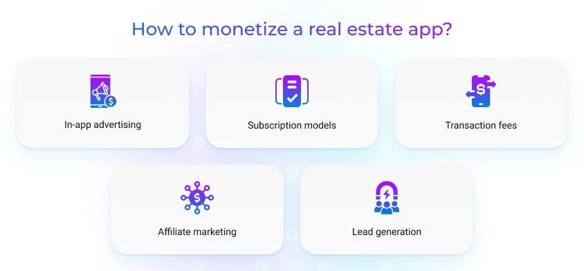 how to monetize a real estate app